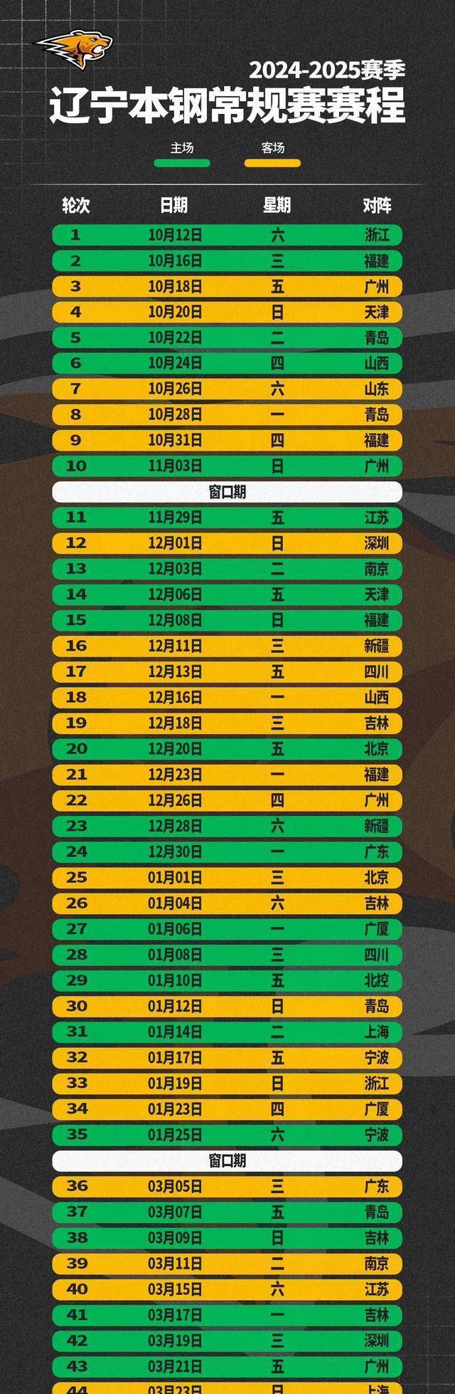 球队公布新赛程，挑战更为严峻